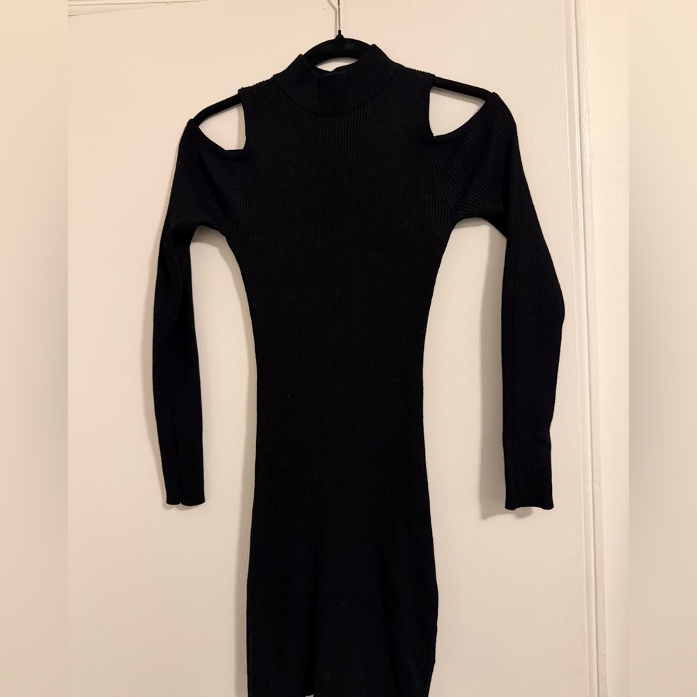 Forever 21 Black Knit Sweater Dress